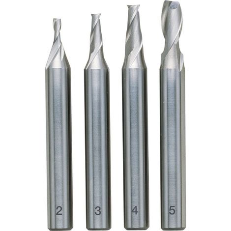 Serie di frese frontali con codolo (2 - 5 mm) Proxxon 24610