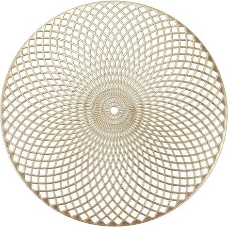 Fade set 12 tablemat Lace oro rotondo 38 cm
