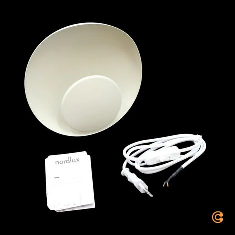 [GEBRAUCHT] B-Ware Nordlux Wandleuchte Wandlampe Led Marsi Stecker Beige Metall Dimmer Schalter