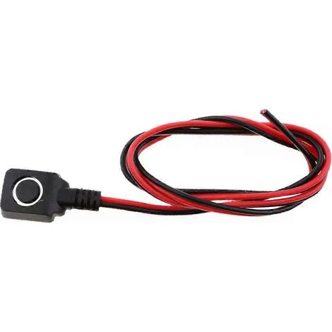 Interruptor de reinicio de pánico para coche de 50 cm, interruptor de alarma de seguridad de emergencia, interruptor de botón pulsador para coche, universal, impermeable, para motor de coche. (1/5)