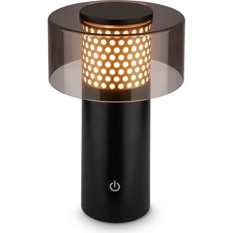 LED Tischlampe Akku LED Tischleuchte Kabellos Dimmbar Touch Outdoor Warmweiß