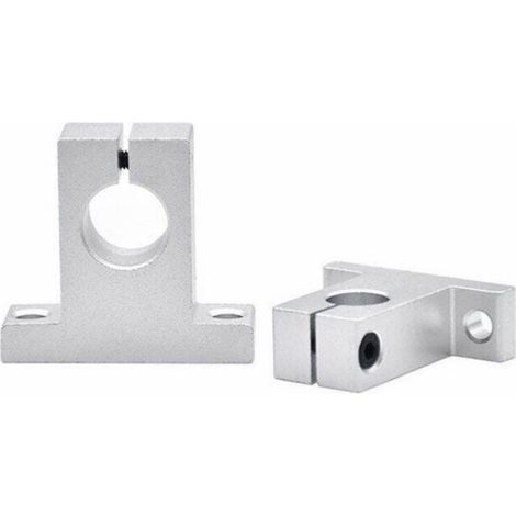 Support de guidage SK20 en aluminium, 4 pièces, pour arbre Ø20mm – Rail linéaire robuste et précis (1/4)