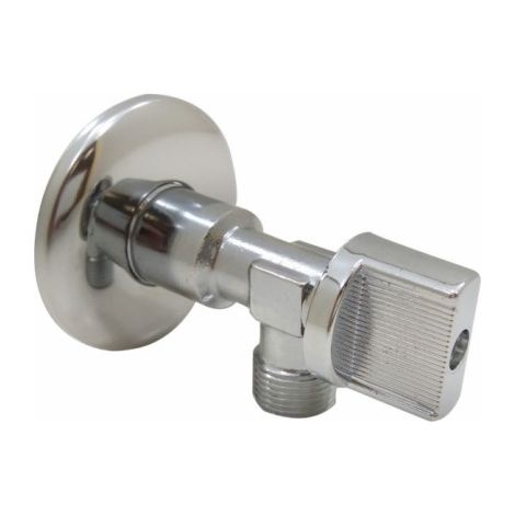 Llave Fontanero Regulacion 1/2"X3/8" 1/4 Vuelta Laton/Cromo S M