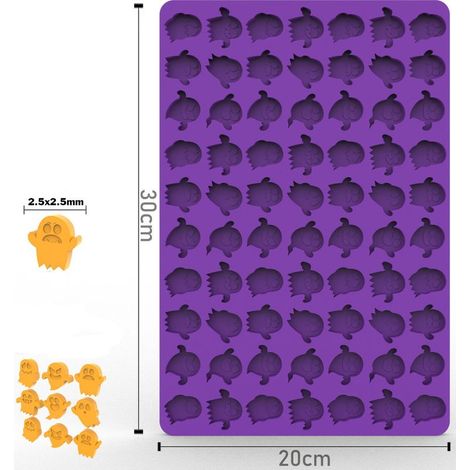 Lila Backmatte für Hundekekse – 2,5 cm dickes Silikon, Ausstechform für Hundeleckerlis