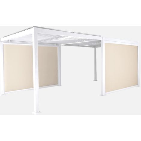 Pergola bioclimatica 3x6m + 2 tende 3m