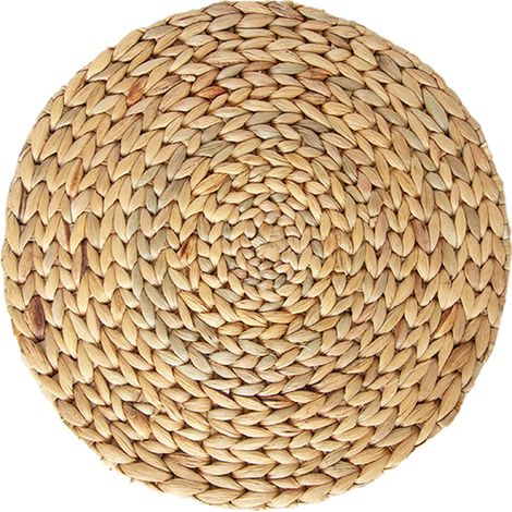 Sets de table ronds tissés pour table à manger, sets de table tressés en paille, résistants à la chaleur, antidérapants