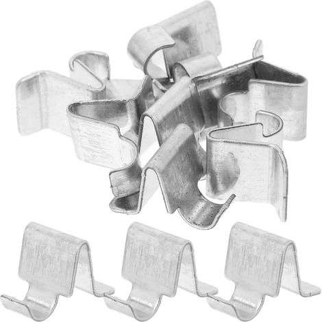 Stück Edelstahl Metallgitterclips Regalhalterungen für Büro