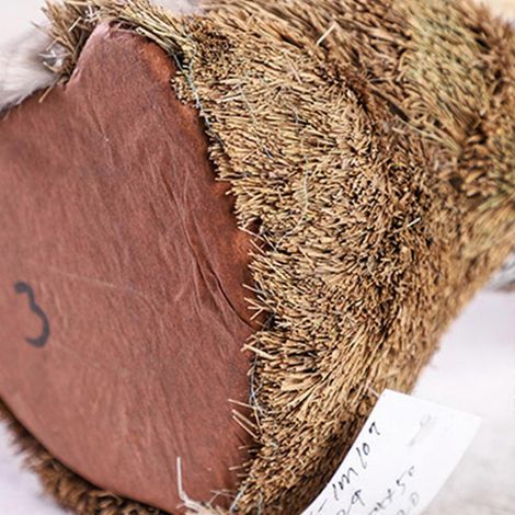 Lapin artificiel en paille, figurine décorative avec écharpe tournesol, pour la maison, la chambre, le bureau ou un magasin. (1/4)
