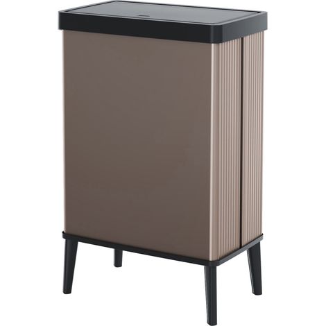Curver Verto 54 Litre Touch Top Bin - Pearl Rose