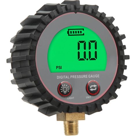 Gonfleur de pneus avec manomètre numérique 3-255 PSI, écran LCD, alimentation 3,1 V CC, filetage 10 mm, accessoires pour véhicules (1/5)