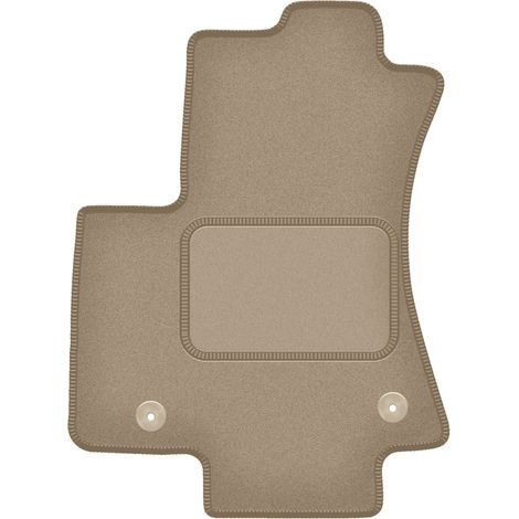 Alfombrilla de terciopelo para el conductor para: OPel Zafira A monovolumen de 7 plazas (1999-2005) beige
