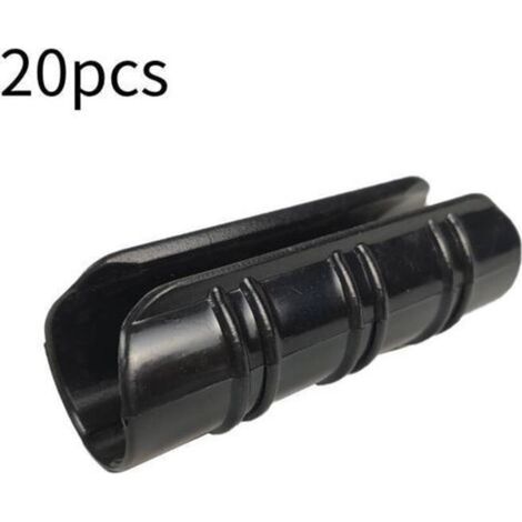 Lot de 20 colliers de serrage pour serres de 19 mm de diamètre, colliers de serrage pour tuyaux, colliers pour films de serre, pour fixer les bâches aux serres de jardin, films, plantes (noir) (1/5)