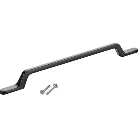 SOTECH Möbelgriff Bügelgriff Blackline IV schwarz matt Schubladengriff Schrankgriff inkl. Schrauben - Bohrlochabstand (BA) 192 mm, 1 Stück (1/4)