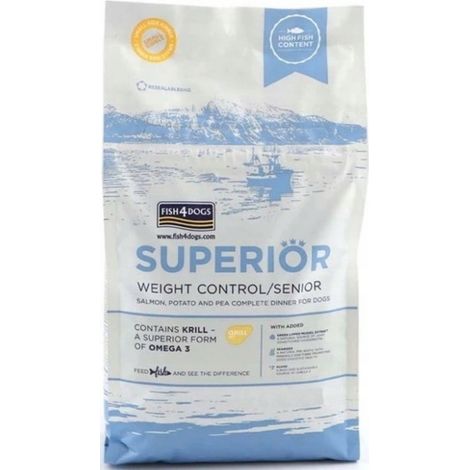 Fish4Dogs Aliment sec supérieur pour chiens seniors 6 kg (1/2)
