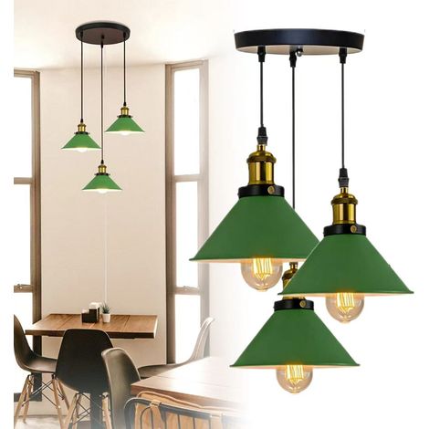 Suspension LED rétro, éclairage décoratif pour la maison, lampe de table pour îlot de cuisine, convient au salon et à la chambre,E27, lumière chaude. (1/5)