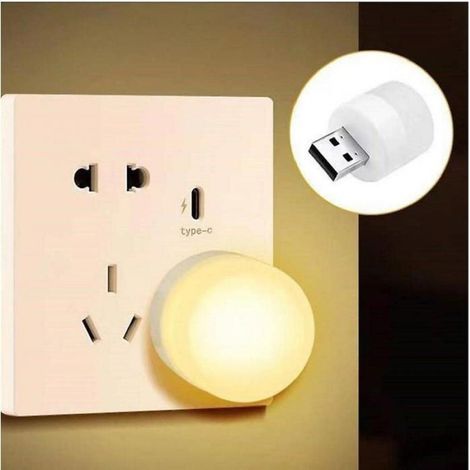 Lampe LED USB - Rechargeable - Pour Ordinateur Portable - Éclairage Blanc Chaud - Protection Des Yeux - 4 Pièces (1/5)