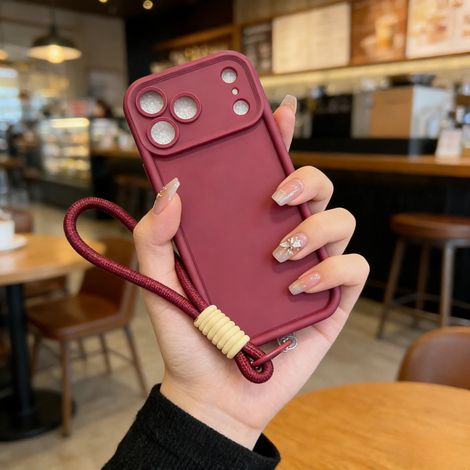 Coque souple de protection pour iPhone 12 Pro Max (rouge foncé) avec dos en silicone antichoc