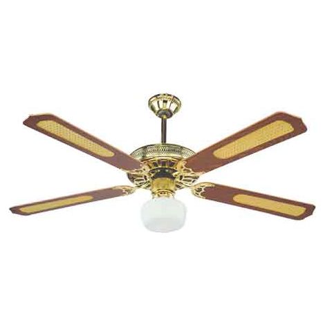 VENTILATORE DA SOFFITTO CON LUCE 'GOLD' Ø 130 cm
