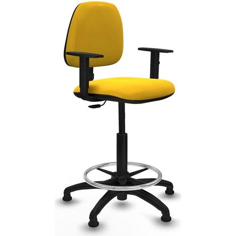 piqueras-y-crespo Isso tabouret de bureau jaune confortable (1/3)
