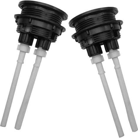 2 pièces Bouton Chasse Eau Double Poussoir, Doré (1/5)