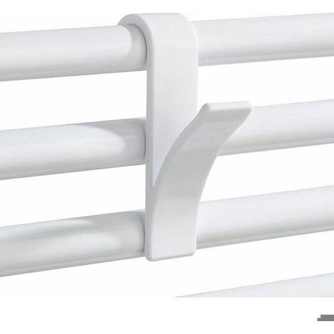 Porte-serviettes pour radiateur salle de bain - Pack de 8 - Acier chromé (1/4)