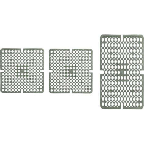 Set 3 Pezzi Tappeti Lavello Classic Colore Salvia Bama