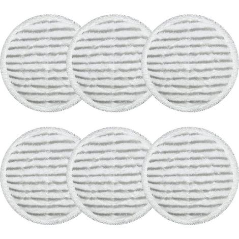 Lot de 6 lingettes de rechange pour balai vapeur Shark séries S7000AMZ, S7001 et S7000, balai vapeur et serpillère tout-en-un, lavables pour sols durs (1/5)