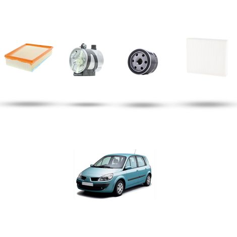 Kit tagliando 4 filtri compatibile con Renault Scenic II / Grand Scenic 1.5 Dci 63kw Dal 2005 (1/5)