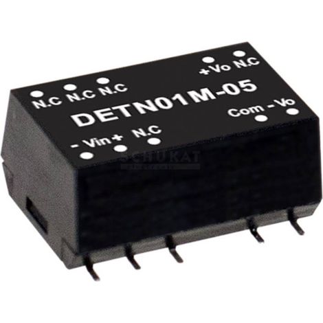 MEAN WELL DETN01L-15 Module convertisseur CC/CC 34 mA 1 W Nbr. de sorties: 2 x Contenu 1 pc(s) Q128872