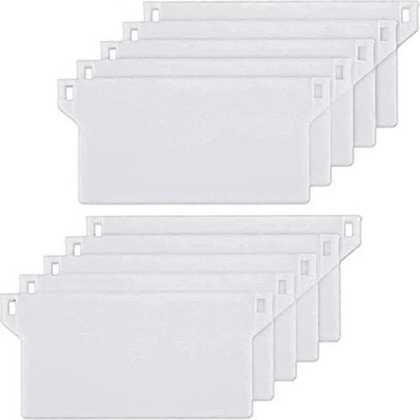 Filiyano-[PL] Lot de 10 poids pour stores verticaux, pièces de rechange blanches, 127 mm (1/5)