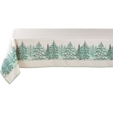 Nappe rectangulaire antitache et infroissable FORÊT ENNEIGÉE (1/5)