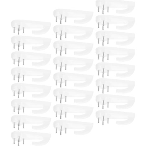 Healeved Lot de 100 crochets invisibles pour tableaux, faciles à retirer et installer, en plastique (1/5)