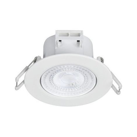 Spot encastré LED 5W orientable Ø 87mm blanc 3000K 500lm avec alim 230V dimmable 38° IP20/IP44 IK06 ECO (1/2)