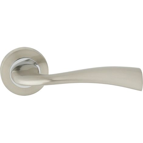 DOMINO Poignée de porte FLY R ECO M6/M9 Poignée Sans rosace Chrome/nickel brillant (1/5)