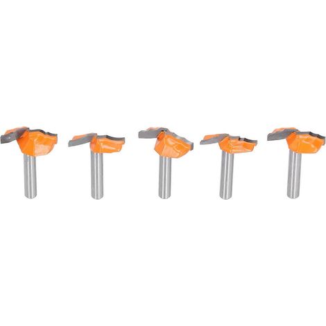 5-teiliges 1/4-Zoll-Schaftfräser-Set für Schranktüren, Holzbearbeitungswerkzeuge, Fräser