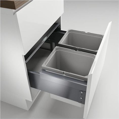 Naber Cox® Base 360 K/600-2, Abfallsammler für Frontauszüge, ohne Biodeckel, anthrazit (1/3)