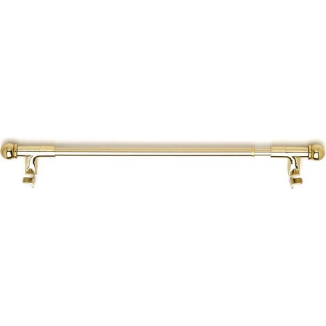 Press & GO  Ø07  1 Tringle Extensible Embout Boule80-110CM  Décor Laiton (1/2)