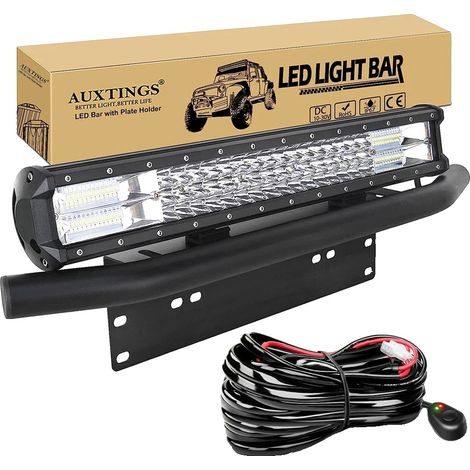 Barra de luz LED, patrón de haz combinado, diseño impermeable, cable de soporte de 20 pulgadas. (1/2)