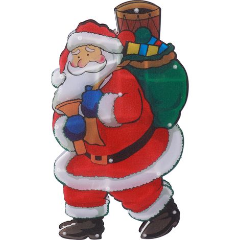 LED-Weihnachtsmann-Lichterkette, batteriebetrieben, LED-Weihnachtsbecher-Hängeleuchten mit Saugnapf (1/5)