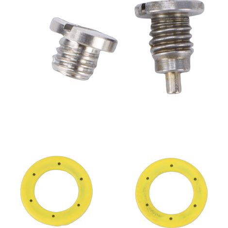 Kit de bouchons de vidange de boîtier d'engrenage, 2 paquets, remplacement de vis de trou de remplissage d'unité inférieure pour moteur hors-bord Mariner (1/5)