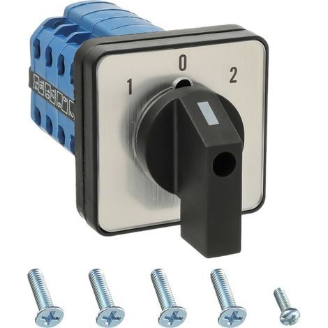 Interrupteur Rotatif 4 Phases LW28-20/D404.4 660V 20A 3 Positions (1/4)