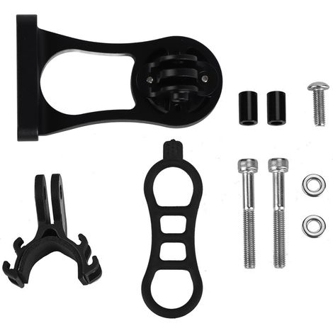 Support Garmin Ordinateur de Vélo en Alliage d'Aluminium Noir - Compteur Kilométrique (1/5)