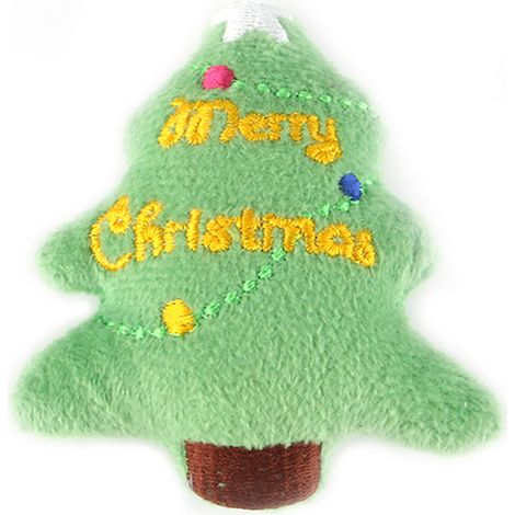Weiches, niedliches Plüschtier mit Weihnachtsmotiven, fein verarbeitet, bissfest, für Haustiere, Typ 1 (1/5)