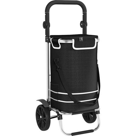 Trolley de shopping Noir 36,5 x 46,5 x 100,5 cm Tissu Oxford