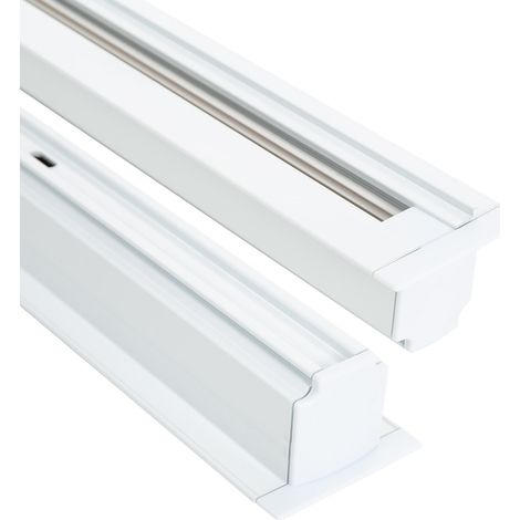 Carril Trifásico DALI Empotrable Aluminio para Focos LED 1 Metro Blanco (1/4)