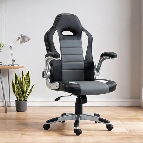Chaise de bureau en couro PU Esponja Nylon 65 x 69 x 112 cm (1/5)