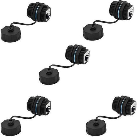 5 connecteurs RJ45 étanches pour montage sur panneau, adaptateur double tête pour câble Ethernet LAN. (1/5)