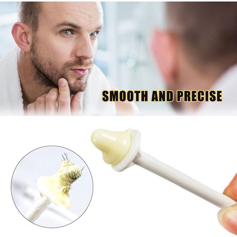 Bâton d'épilation à la cire pour le nez, 30 pièces, multi-usage, outil de soins pour les narines, les poils nasaux, l'épilation des sourcils, nettoyage (1/5)