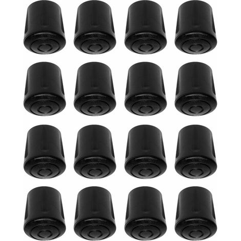 – Lot de 16 embouts renforcés en caoutchouc EPDM – Antidérapants pour pieds de chaises et tables – Diamètre 12 mm – Protection sols (1/3)