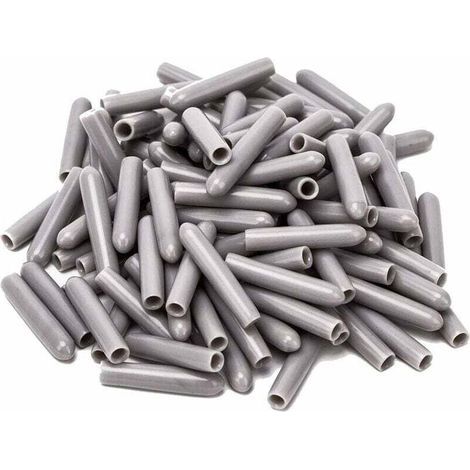 120 Pièces Capuchons Pour Lave Vaisselle, Diamètre intérieur 3MM PVC Housse De Protection, Panier à Vaisselle，325mm (Gris) (1/5)